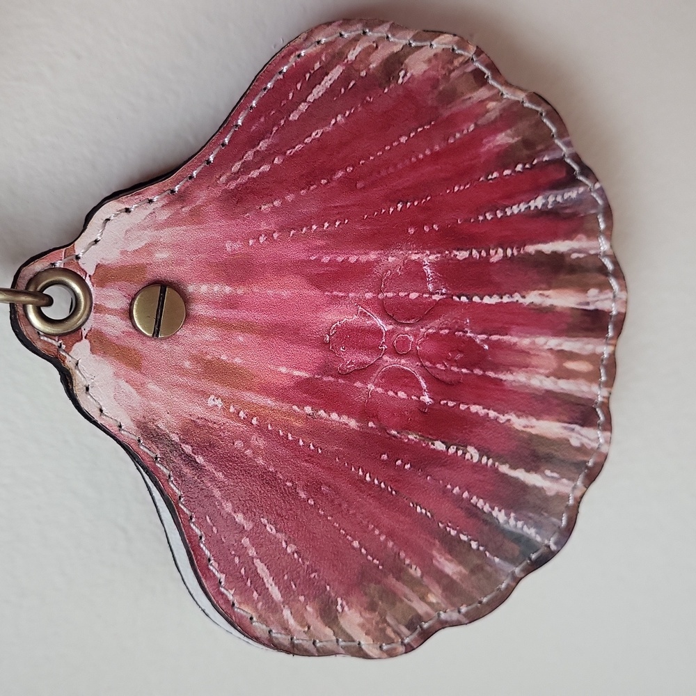 Patricia Nash Shell Mirror Key Fob Charm - Picture 10 of 10
